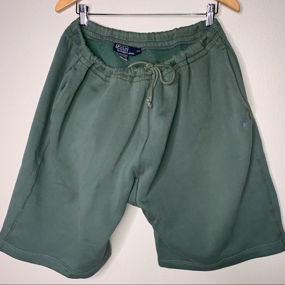 POLO RALPH LAUREN | Green Sweatpant Shorts XXL - Picture 6 of 9